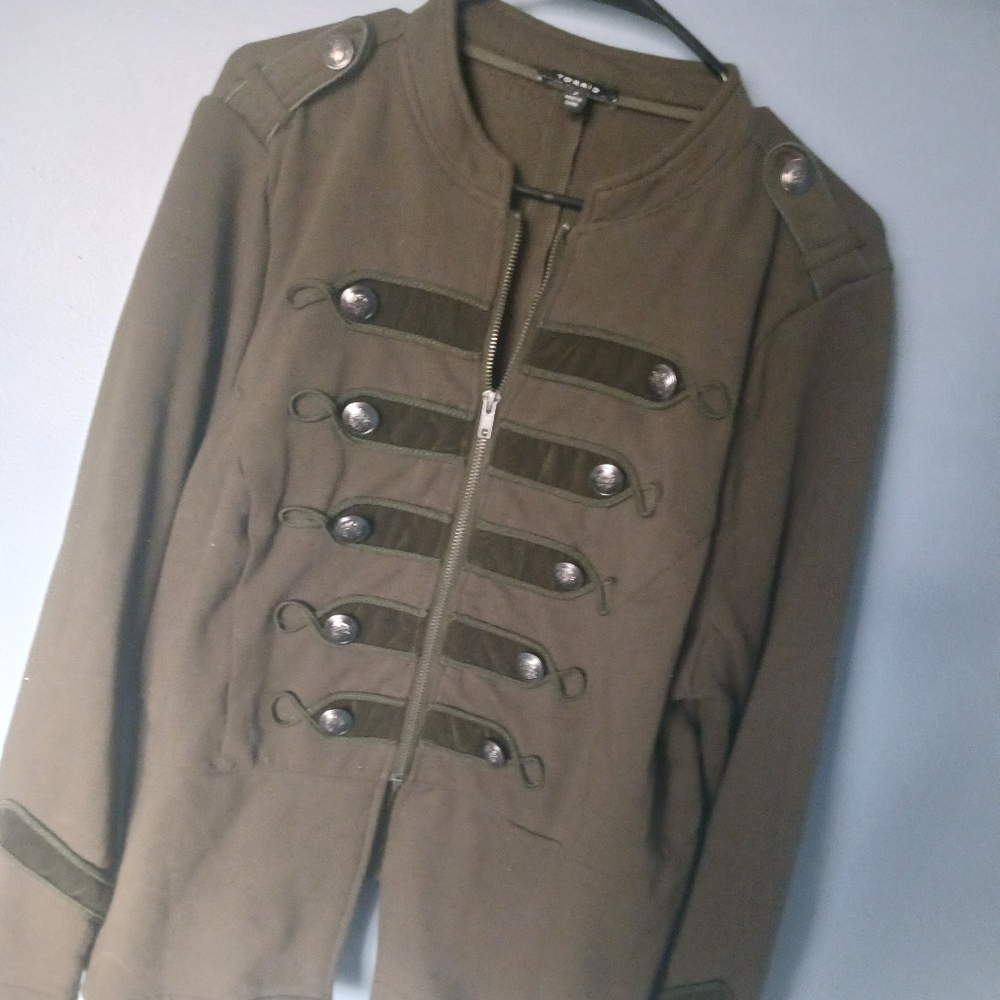 TORRID embolished "military" jacket
